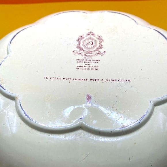 Vintage Daher Metal Tin Fruit Tray Bowl Harvest - Picture 4 of 5